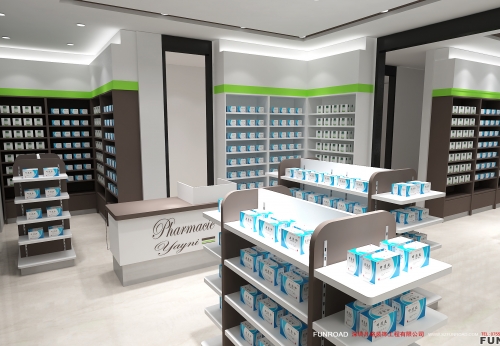 Best Sale Pharmacy Showcase Counter for Retail Drugstore Display