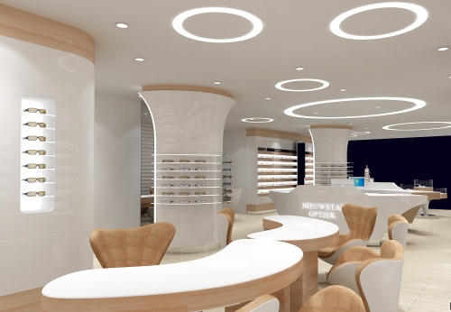 New Optical Ark Showcase for Optical Store Interior Design