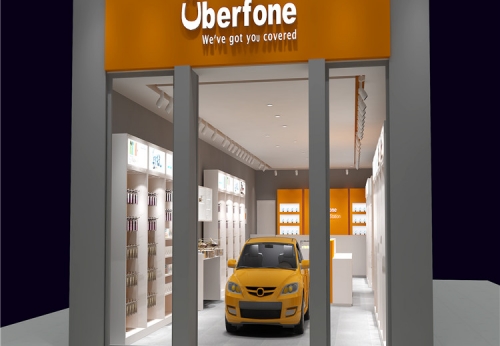 New Mobile Phone Display Kiosk for Electronics Store Design