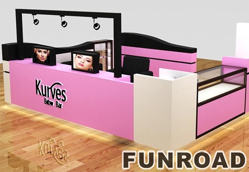 Exquisite Pink Design For Beauty Shop Cosmetic Showcase