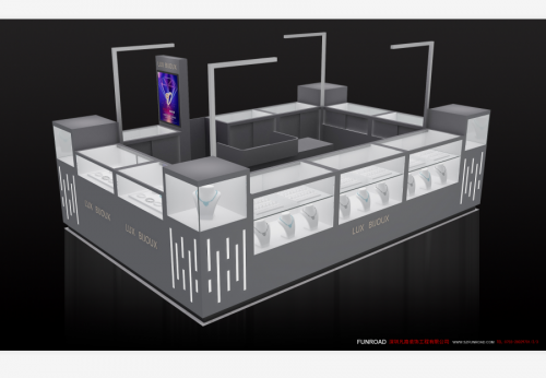 Lockable Modern Style Jewelry Display Showcase for Brand Store Design