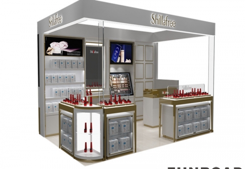 Custom Luxury Brand  Cosmetic Kiosk Design