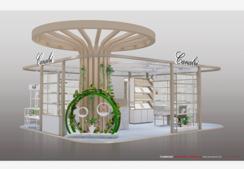 Luxury Wood Jewelry Display Showcase for Brand Store Furniture