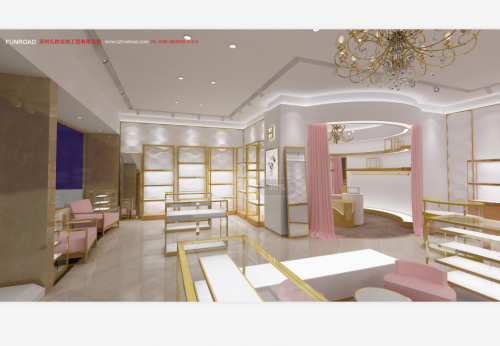 Luxury Custom Jewelry  Kiosk for Brand Store Interior Design 