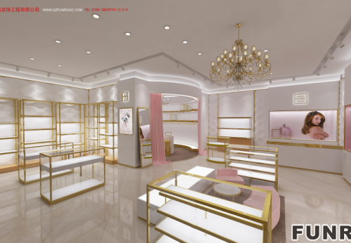 Luxury Custom Jewelry Display Kiosk for Brand Store Interior Design