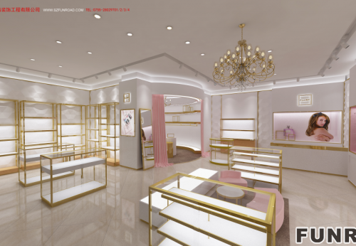 Luxury Custom Jewelry  Kiosk for Brand Store Interior Design 