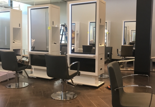 Salon Display Cabinet for Beauty Shop Interior Design