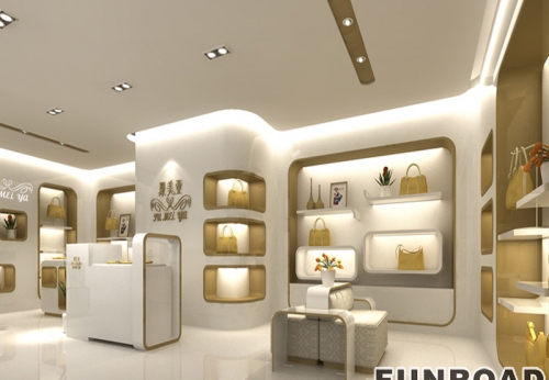 Luxury Custom Handbag Display Cabinet for Brand Store Decor