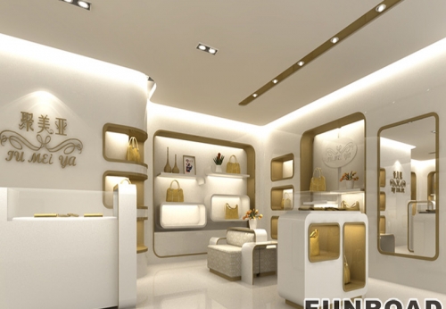 Luxury Custom Handbag Display Cabinet for Brand Store Decor