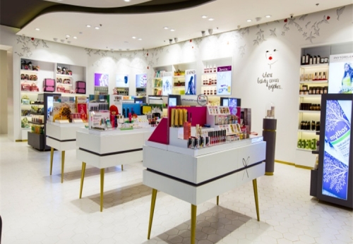 FR-CS-153 Modern Custom Cosmetic Showcase for Shop Interior Design