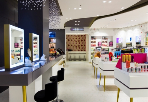 FR-CS-153 Modern Custom Cosmetic Showcase for Shop Interior Design