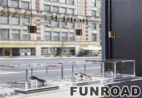 Modern Design Wood Sunglass Display Showcase Counter For Optical Shop 