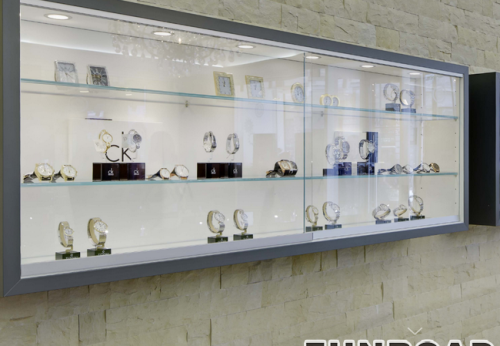 Luxury Wall Mounted Jewelry Showcase Counter for Brand Shop Furniture