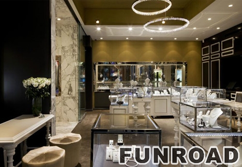 Luxury Jewelry Retail Shop Interior Design with All Set of furniture