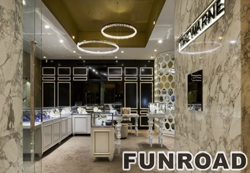 Luxury Jewelry Retail Shop Interior Design with All Set of furniture