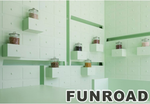 Hot Sale Mint Green Pharmacy Showcase for Medicine Store Furniture