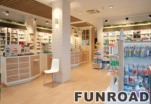 Modern Retail Pharmacy Interior Design with All Set Furniture for Sale