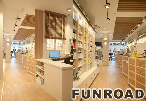 Modern Retail Pharmacy Interior Design with All Set Furniture for Sale