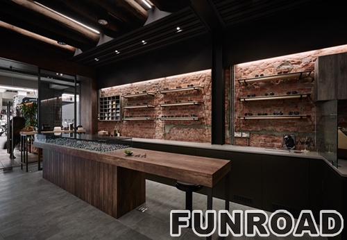 Customized Wooden Optical Reveal Ark for Eyewear Store Furniture