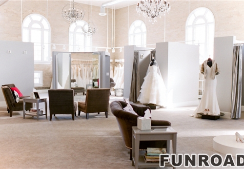 Luxury Wedding Dress Display Cabinet for Wedding Dress Shop