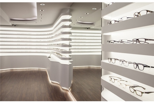 Bright Custom Made Optical Reveal Ark for Sunglasses Store Furniture