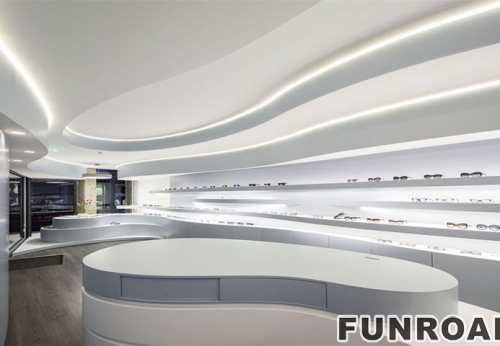Bright Custom Made Optical Reveal Ark for Sunglasses Store Furniture