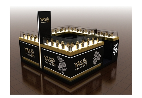 Perfume Store Display Fitting Design Shopping Mall Cosmetic Kiosk For Sale