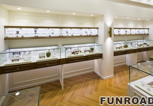 Jewelry shop interior design with unique jewelry store modern fixtures