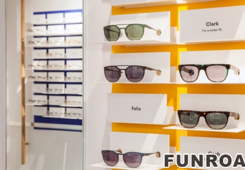 Customized unique store display shelf furniture for Optical shop 