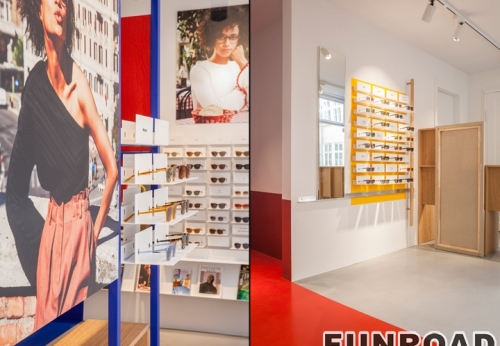 Customized unique store display shelf furniture for Optical shop 