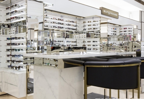 FR-SG-237 retail LED lighting eye optical store fixture desks cabinets design furniture 
