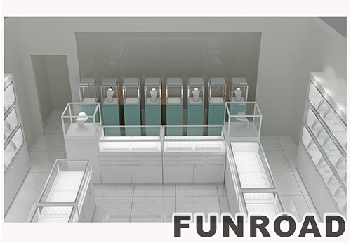 Custom Exquisite Jewelry Counter DIsplay Showcase
