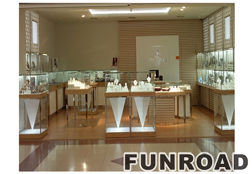 Jewelry Showcase Glass Cabinet For Jewelry Store Interior Design