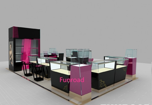 modern retail shop jewelry mall kiosk  design