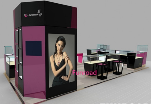 modern retail shop jewelry mall kiosk  design