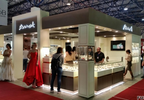 Best supplier jewelry showcase kiosk idea / watch jewelry kiosk for mall 