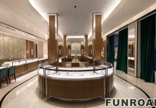 Luxury jewelry store design watch display showcase furniture for sale 