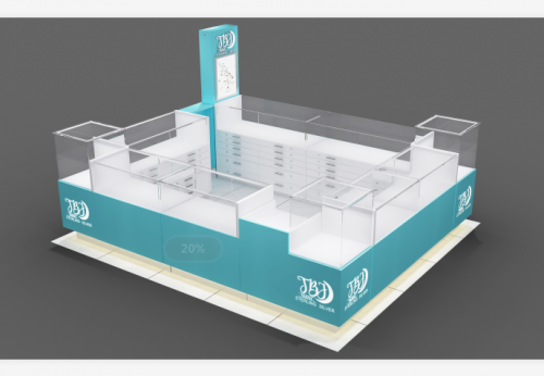 Factory  custom mall jewelry kiosk design