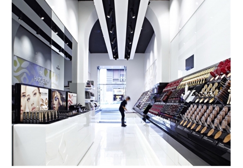 Brand new luxury perfume display cabinet Shopping mall perfume shop glass shelf 