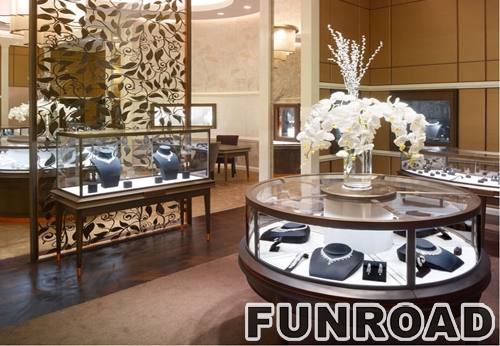 Classic design Jewelry counter display furniture for jewelry shop layout 