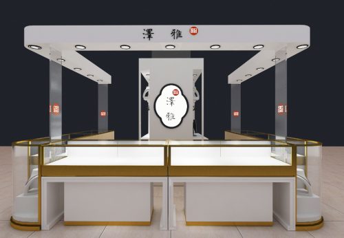 Shopping mall jewelry kiosk design and customization