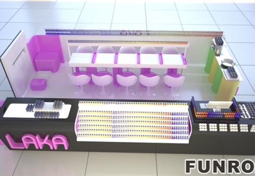 Spa Beauty Salon Furniture Set Salon Kiosk Nail Mall Showcase Kiosk For Nail