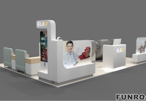 2021 Nice Design Shopping mall Massage Kiosk with Chair Counter Table Cabinet