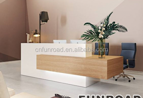 Handmade Salon Reception Desk Made to Order Modern Style Wooden Reception Table