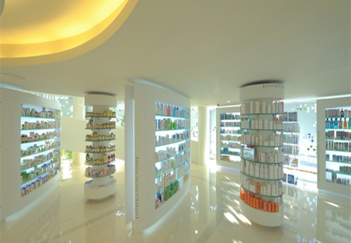 Wooden Modern Shop Counter Design for Pharmacy Store Medicine Shop Furniture
