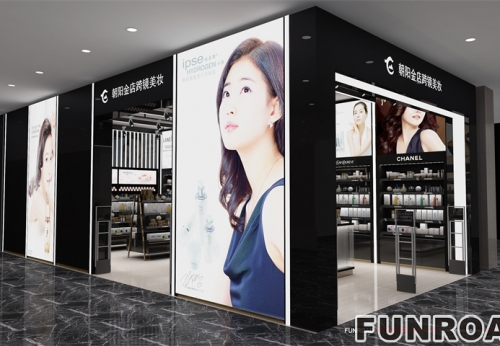 Customized Cosmetic Store Cabinet Design Retail Showroom Display Showcase