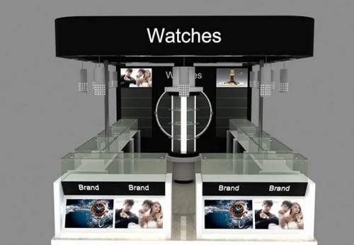 High-end watch display showcase watch display kiosk in mall