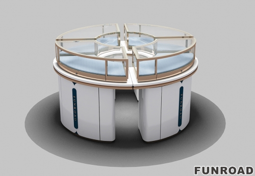 Jewelry Counter Round Design Jewelry Kiosk For Jewelry Shop Interior Showcase 