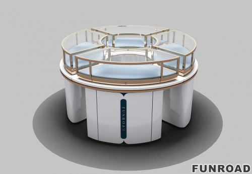 Jewelry Counter Round Design Jewelry Kiosk For Jewelry Shop Interior Showcase 