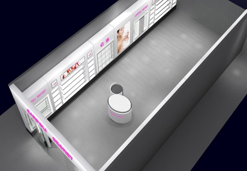 High end design perfume display shelf cosmetic display cabinet for shop furniture